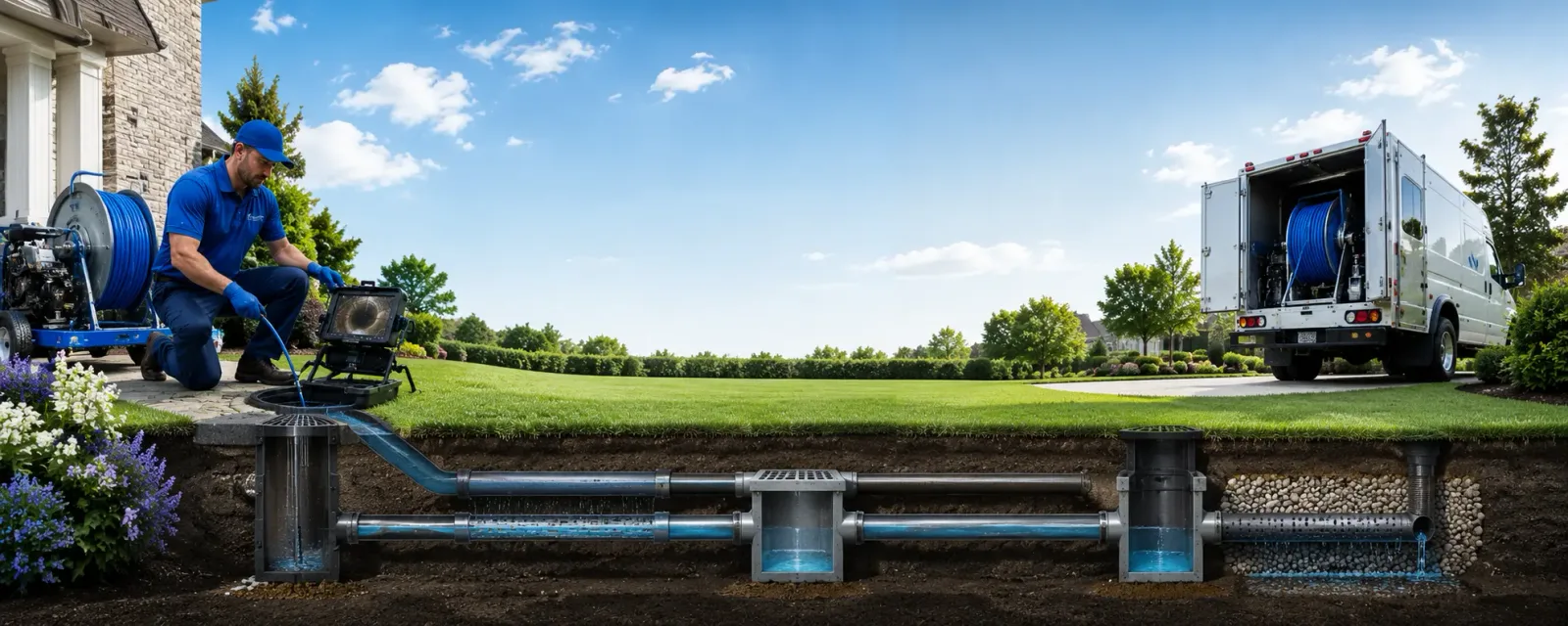 Outdoor drain cleaning information for Simon, WV